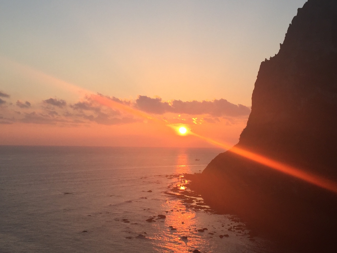 韩国济州岛城山日出峰日出全过程