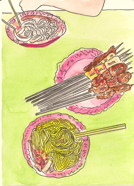 原创手绘在乌鲁木齐的日子之新疆美食(不断更新中)