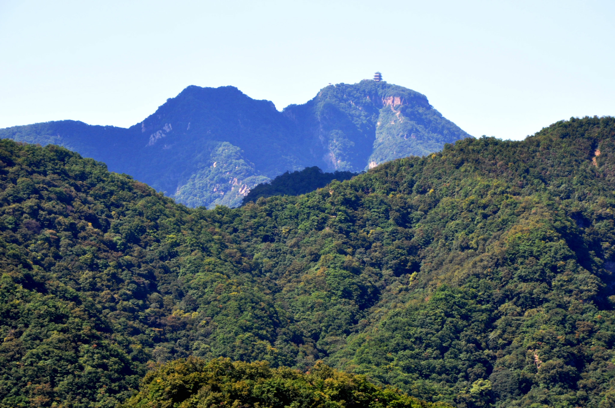 攀登阳城五斗山