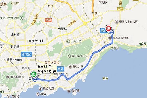 青岛233公交车站路线图图片