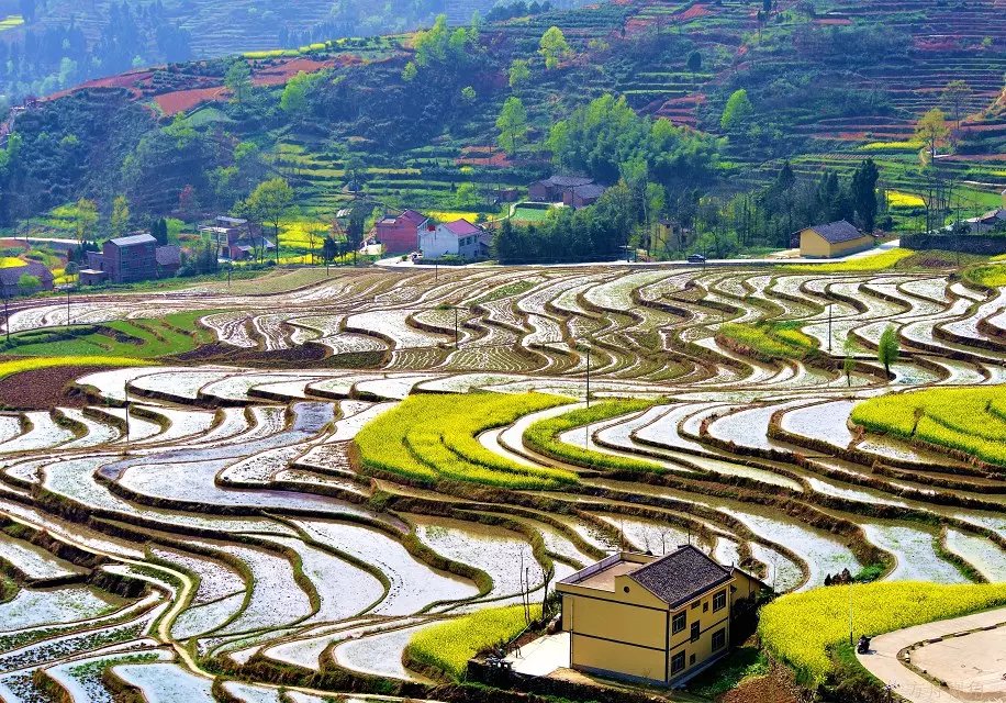 凤堰梯田，遇见阳光，初见你……