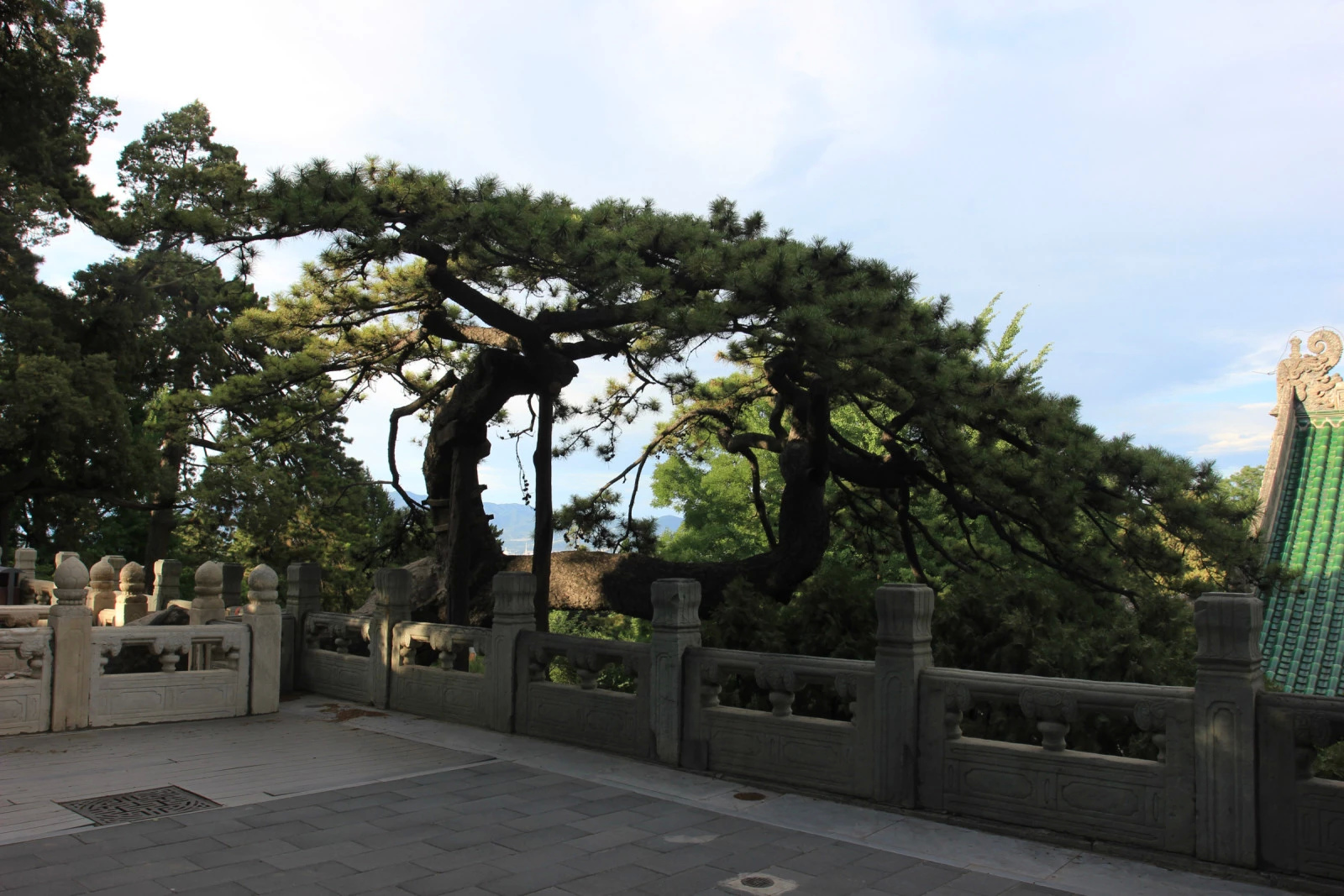 藍天白雲裡走進戒臺寺