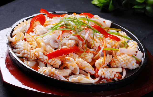 菜品图样 铁板鲜鱿鱼