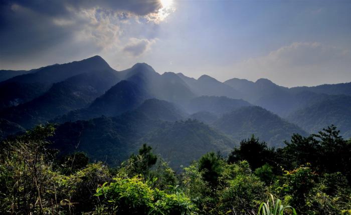 为南昆山主峰,海拔1210米,是广州地区最高峰.