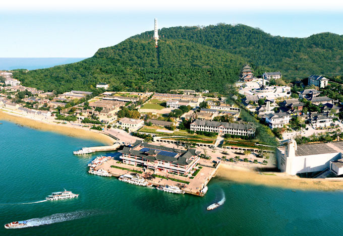 刘公岛全景图图片