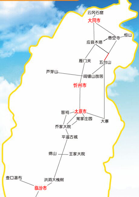 山西当地包车2日游云冈石窟雁门关悬空寺应县木塔7座别克商务车