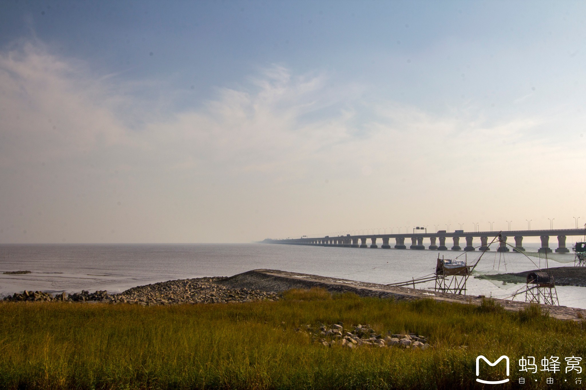 上海-日落下的芦潮港,上海旅游攻略 - 马蜂窝