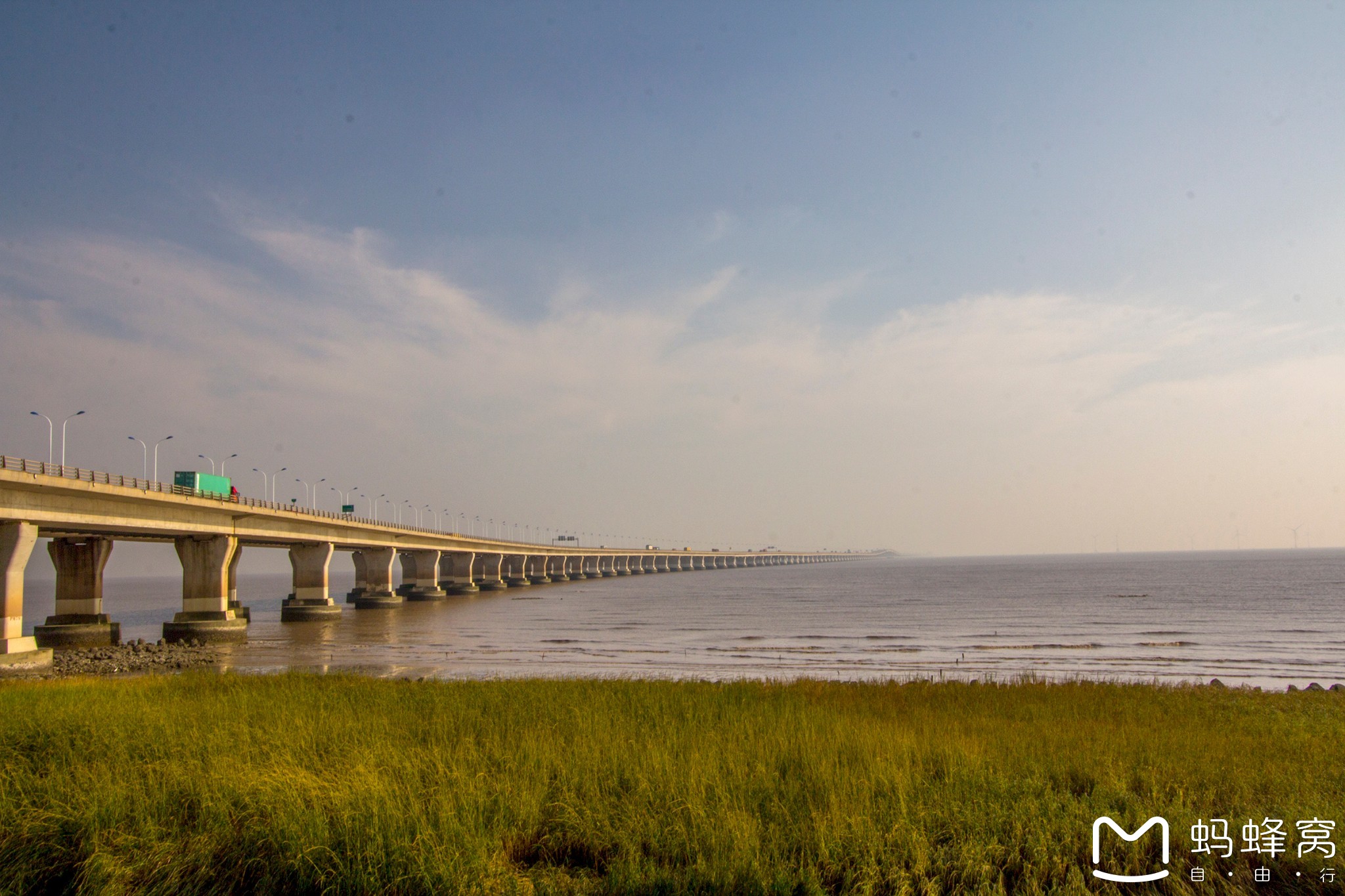 上海-日落下的芦潮港,上海旅游攻略 - 马蜂窝