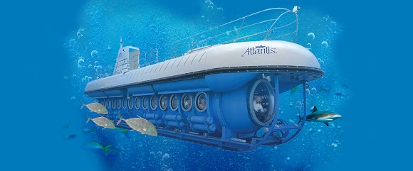美国夏威夷亚特兰蒂斯潜水艇 水上活动 1h45mins(欧胡岛/茂宜岛/大岛