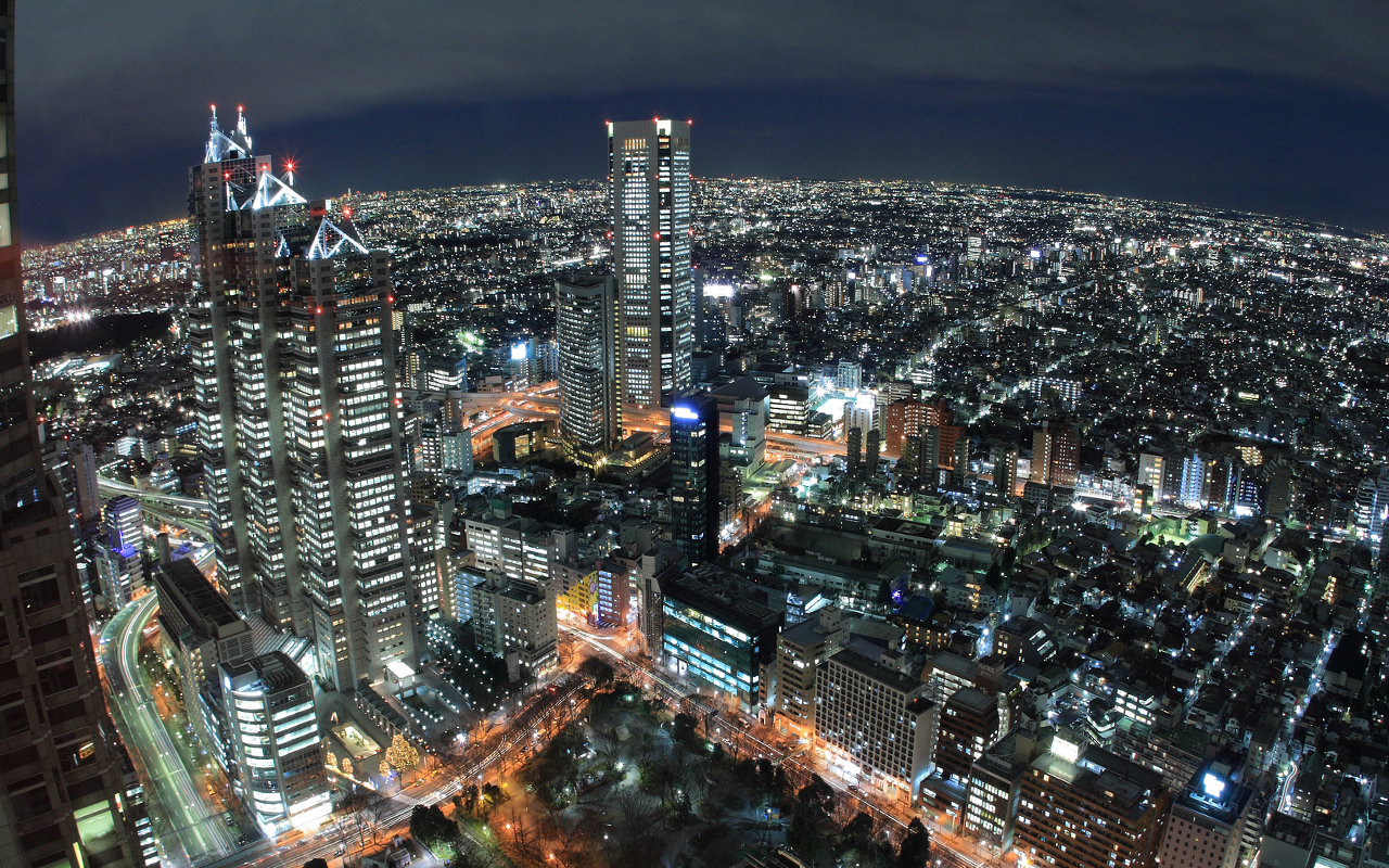 东京夜景俯视图图片