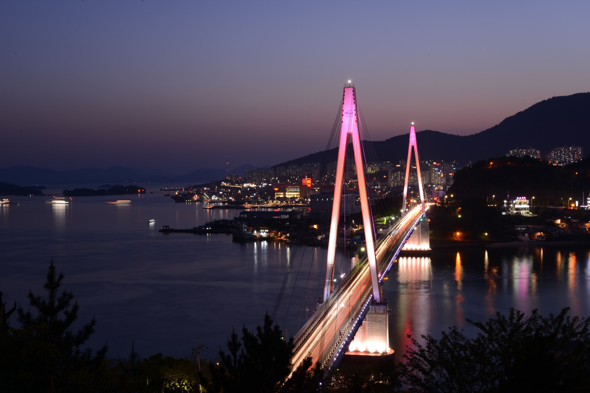 爱宝乐园丽水夜景!让我们去韩国最浪漫的地放吧!