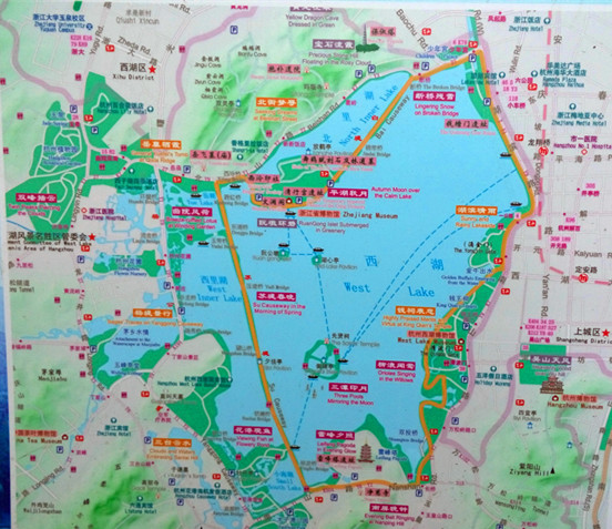 秋游杭州灵隐飞来峰景区西湖南宋御街中国美术学院浙大之江校区