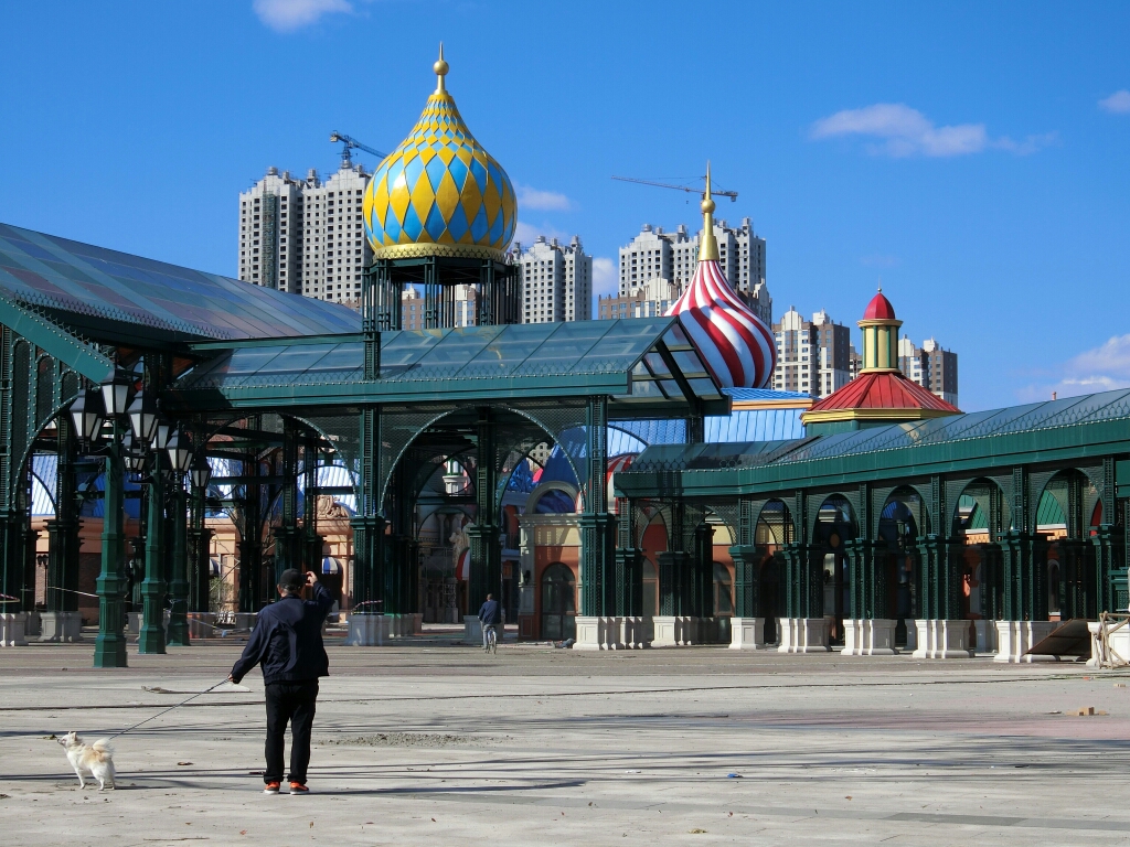 美丽哈尔滨江北的秋色.