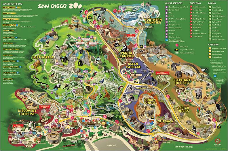 即时确认 圣地亚哥动物园门票san diego zoo一日通票(扫码入园 园区内